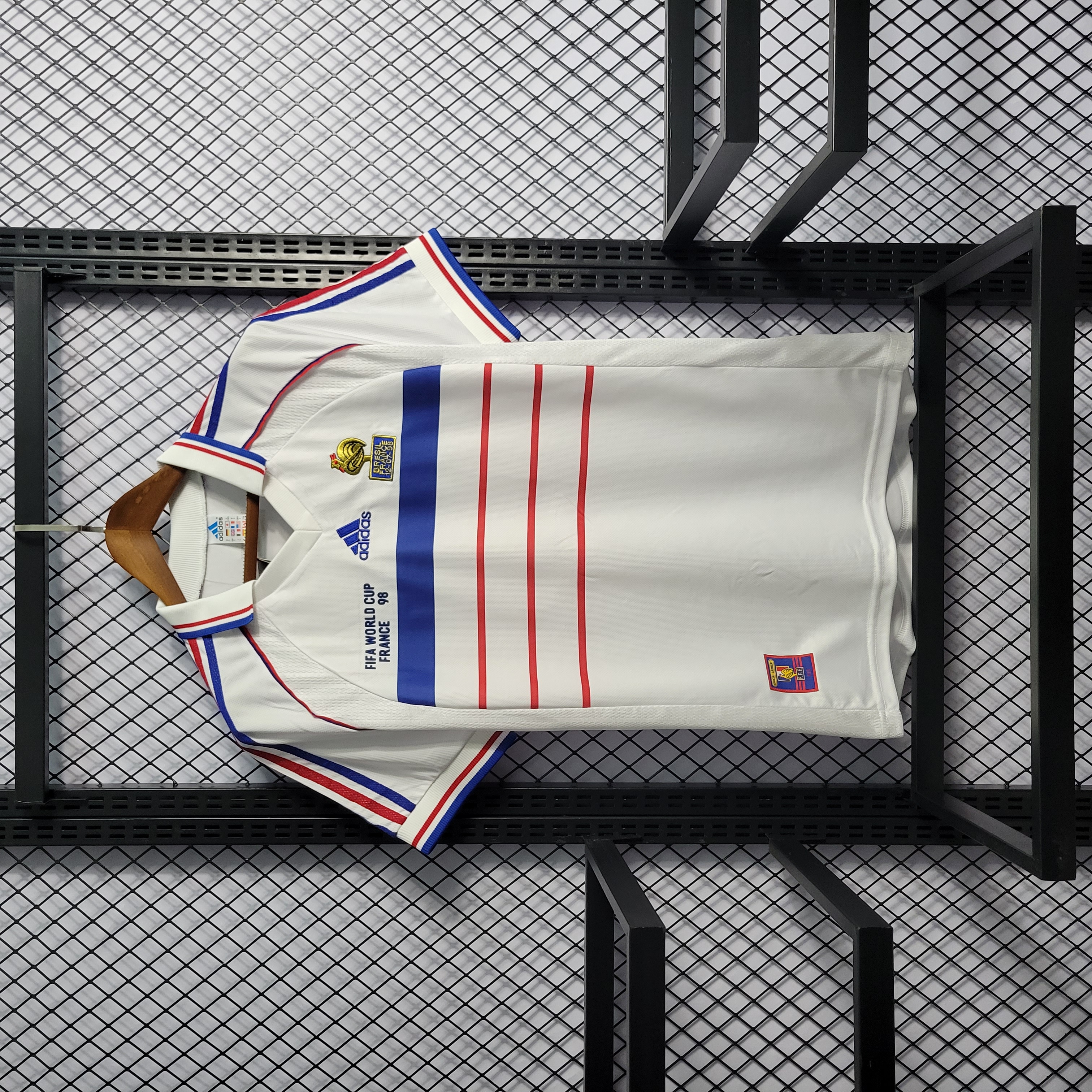 Retro France 1998 Away Stadium Jersey